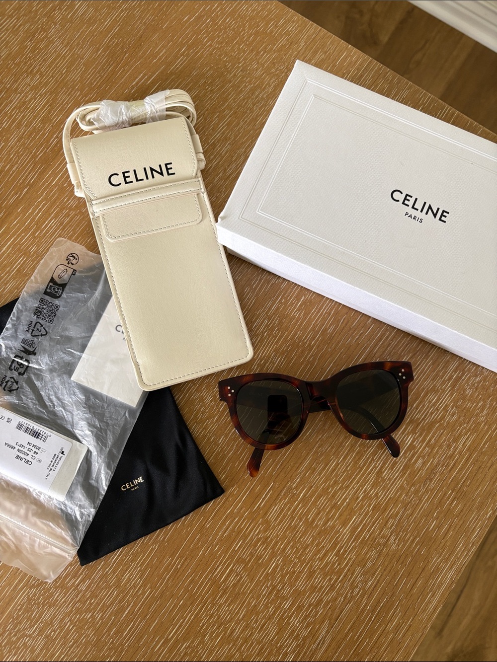 Celine Sunglasses Tortoiseshell CL 4003IN 4856A - Like New Condition